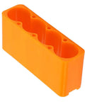 Orange plastic battery holder for Heavy Duty Battery Welding Fixture Clamp Kit For Spot Welding Battery Packs, two pack.