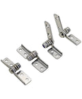 Set of four 304 stainless steel adjustable torque-damping hinges.