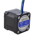 Stepper motor, front view, NEMA 17, bipolar, 0.9A, 36Ncm, 42×42×39mm, 4-wire leads, StepperOnline brand