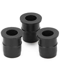 Tough As Nails 50 Pack M6X0.8MM Motorcycle Windscreen Well Nuts, Rubber Fasteners With Captive Brass Insert, Ride Ready Anti Vibration Isolator Clips For Atv And Dirt Bikes Crushes Every Rattle, three black rubber well nuts