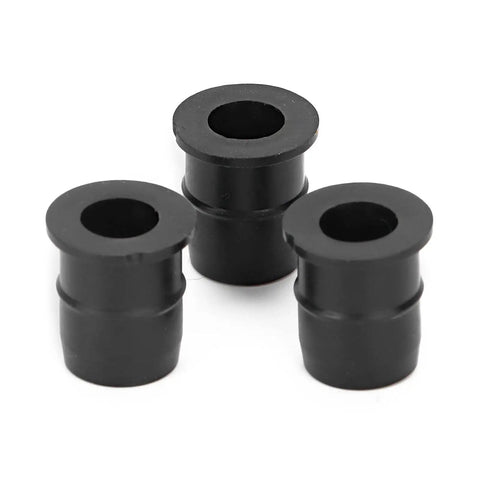 Tough As Nails 50 Pack M6X0.8MM Motorcycle Windscreen Well Nuts, Rubber Fasteners With Captive Brass Insert, Ride Ready Anti Vibration Isolator Clips For Atv And Dirt Bikes Crushes Every Rattle, three black rubber well nuts