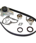 Top Rated Timing Belt Kit With Water Pump And Seals For Toyota Avensis Carina MR2 Picnic 2.0L 2.2L 3S FE 5S FE Engines From 1991 To 2002 Perfect For Keeping Your Beast Running Tight Saving You Money On Very Expensive Garage Bills. timing belt kit with water pump, seals, and pulleys on white background