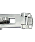 Adjustable Stainless Steel Toolbox Draw Compression Toggle With Spring Catch Clamp Hinge showing a shiny metal hinge detail.