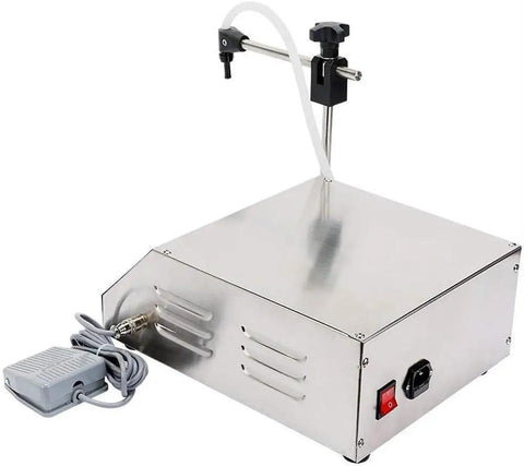 Automatic Liquid Filling Machine With Precision Bottle Filler Pump System For Water Shampoo Milk Large Capacity, stainless steel design.