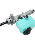 Brake Master Cylinder Replacement 47201-0C010 For Toyota Tundra 2000-2006 And Tacoma 2001-2004 silver and turquoise unit
