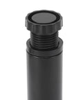Close-up of adjustable top of Four Pack Adjustable Iron Furniture Legs In Black Lacquer Finish With Rust Proof Coating For Coffee Tables Cabinets Desks Sofas And Shelves Heavy Duty Support Sturdy Leveling Feet Easy Install Modern Industrial Look
