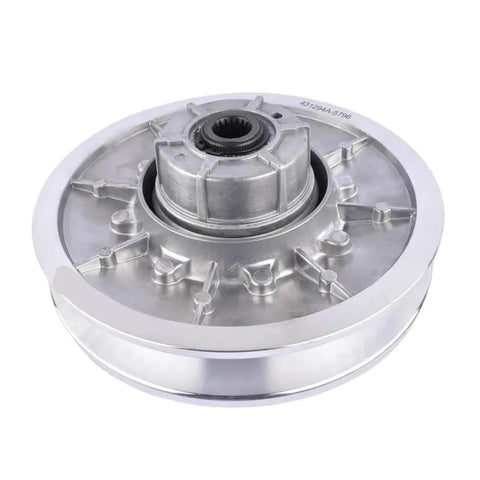 Rear Driven Clutch For EZGO Gas Golf Cart 4 Cycle 1991 And Up 26301 G03 AP03 Replacement Part, silver metallic finish