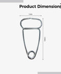 A Sweet 12 Piece Stainless Steel Miter Spring Clamp Kit With Pointed Tips For Tight Grip On Woodworking, DIY Crafts, Frame Molding, And Trim Glue Drying Projects To Keep Things Solid And Secure While You Chill. 5.4in x 3.66in clamp dimensions