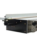 Real Deal Acrylic Bender And Portable Plastic Sheet Heater With Adjustable Angle Regulator and Water Cooled System for Knockout Sign Projects, close up view.