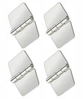 Heavy Duty Weld On Door Hinges With Smooth Rotation For Courtyard Gates And Trailer Side Panels 304 Stainless Steel Rust Resistant