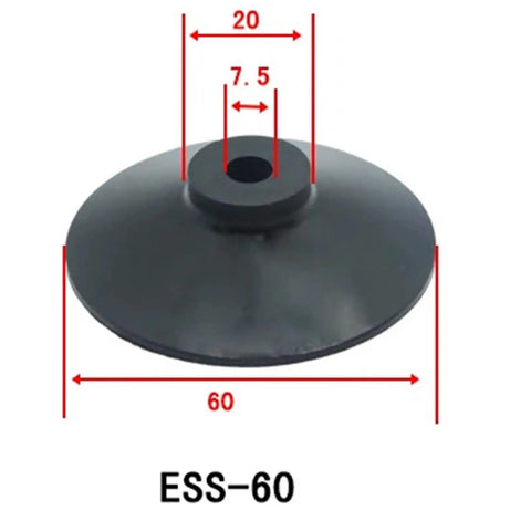 ESS-60GT-G1/4 Machine Manipulator Vacuum Suction Cup features diameter measurements of 60mm, made for heavy lifting tasks.