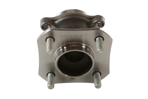 Front view of Rear Wheel Hub Bearing Assembly Set With ABS For 2007 Through 2012 Nissan Sentra Left And Right Two Piece Upgrade, metal finish