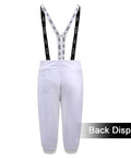 Back view of StabProof 350N Fencing Pants For Foil Epee Saber Training Unisex Classic Fencing Knickers with adjustable straps