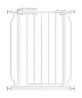 Narrow Baby Gate Fits Tight 27 To 29 Inch Spaces With Easy Auto Close Walk Through Door Pressure Mounted Safety Gate in White