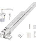 Heavy Duty Stainless Steel Panic Bar Exit Device With Exterior Lever And 5 Keys for 27 to 40 Inch Wood or Metal Doors