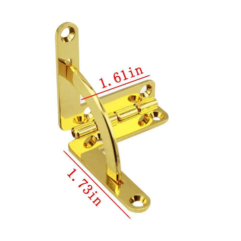 Heavy Duty Zinc Alloy Box Hinge Set With Blingy Gold Plating And Zero Rust Wear, 1.61in x 1.73in size