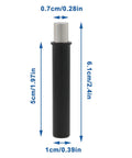 Smooth As Butter Soft Close Hydraulic Dampers No Slam Gas Struts For Kitchen Drawers Bathroom Vanities And Trash Lids, 6.1 cm length