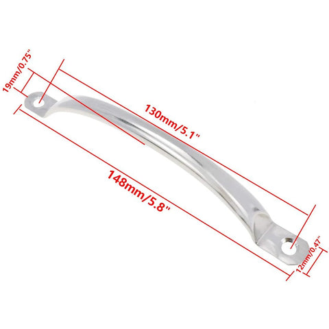 Stainless Steel Cabinet Pull Handles For Kitchen Cabinets Wardrobes And Drawers 148mm Long 5.8 Inch Set Of 10 Rust Resistant Hardware