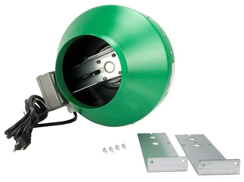 Active Air 720 CFM Inline Fan 8 Inch For Grow Rooms Quiet Yet Beefy Airflow with eco green casing and mounting brackets
