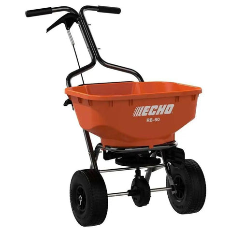 60 Lb Heavy Duty Spreader Workhorse For Lawn And Garden Use With Durable Black Finish, metal frame, smooth operation, RB60 model