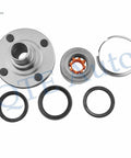 Four Front And Rear Wheel Hub Bearing Assemblies Replacement Set For 1993 To 2002 Toyota Corolla Non ABS components shown