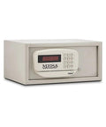 Electronic Burglary Safe for Home and Hotel Use Compact 0.4 Cu Ft Security Safe With Electronic Lock Putty Color Residential and Hospitality Security Protection
