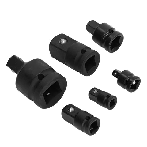 Socket Adapter Set With Chrome Tungsten Steel Construction, Impact Drive Adapters In 1 Quarter, 3 Eighth, 1 Half And 3 Quarter Inch Sizes