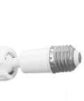 Close-up of the Onythral Mini Ceiling Fan with LED Fan Light White 180 Degree Lighting light socket and cap details.