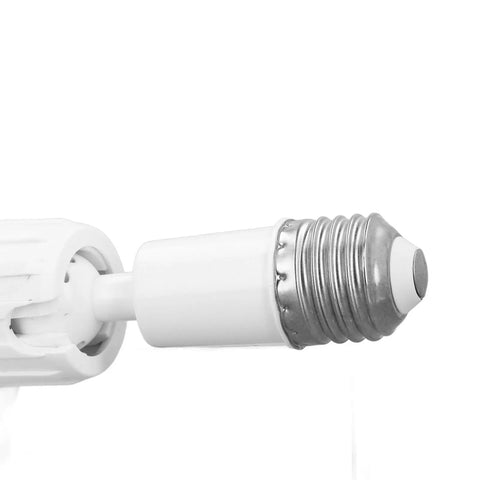 Close-up of the Onythral Mini Ceiling Fan with LED Fan Light White 180 Degree Lighting light socket and cap details.