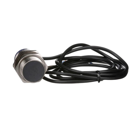 Inductive Proximity Switch XS6 M30 Sensor, 62mm Long Brass Body, Sn 15mm Sensing, 24 to 240V AC DC, 2 m Cable, rugged industrial sensor