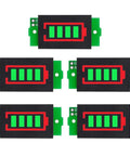 Straight Up Legit 1 To 8S Lithium Battery Capacity Monitor And Green Digital Volt Tester For LiPo Cells five pack display.