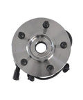 Top view of 4WD Front Wheel Hub Bearing Assembly With ABS For Ford Ranger 2000 2001 2002 And Mazda B3000 B4000 5 Lug 4X4 Direct Fit OEM Replacement