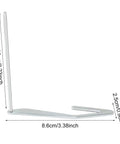 Honbay Quilting Guide Bar for Brother/Singer/Janome, side view; metal L-shaped base with tall vertical guide