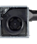 Internal view of A80L 80 CFM Single Speed Bath Exhaust Fan With Quiet 1.0 Sones And Built In Light Kit White Energy Efficient Vent.