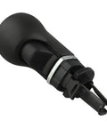 Sleek Black And Silver Manual Gear Shift Knob For Opel Cars Perfect Upgrade For 5 Or 6 Speed Manuals Simple DIY Install No Tools Needed To Spice Up Your Ride Today.