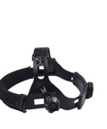 Adjustable Welding Helmet Headgear Replacement For Flexible Durable Welding Hoods ABS Material Easy Fit Long Lasting Comfort Secure Strap Ideal Accessory For Various Welding Helmets shown in black ABS with secure strap system.
