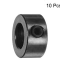 Set screw shaft collar, 8mm ID, 14mm OD, black metal, 10 pcs