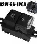 No Sweat Plug And Play Electric Parking Brake Actuator Switch Button Replacement, black with AUTO HOLD label for 2017-2021 vehicles.