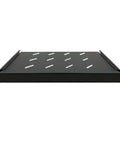 Fully Extendable 1U Keyboard Tray Universal 19 Rack Mount Sliding Console Shelf For Network Equipment Servers Featuring No Fuss Installation And Straight Up Durable Build Pack Of Two, side view.