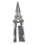 8 In 1 Heavy Duty Wire Stripper Pliers With Integrated Voltage Tester For Electricians Crimping Cutting Twisting And Short Circuit Testing essential tool with ergonomic grips and steel jaws.
