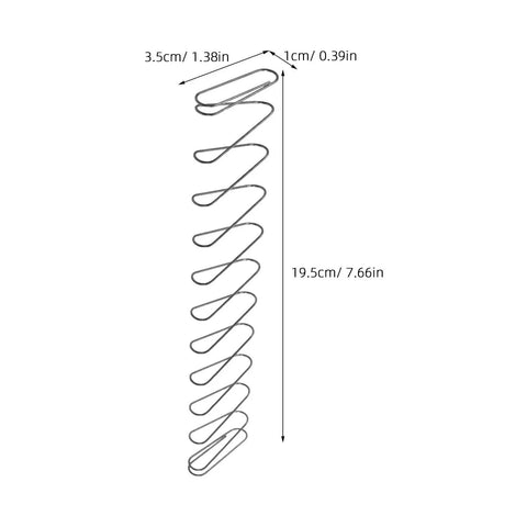 Trapezoidal Flat Compression Springs Pack Of 2 Heavy Duty High Strength Flat Wire Springs For Mechanical Projects And Industrial Machinery Spare Parts With Extended Elasticity And Compact Design, 19.5cm stainless steel