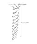 Stainless Steel Trapezoidal Flat Spring Set Two Piece Heavy Duty High Strength Compression Wire Form For Machinery Spare Parts And Industrial Spring Setups For Heavy Machinery Industrial Equipment And Precision Assemblies, 19.5cm