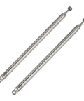 Telescopic 7-Section Antenna 74cm AM FM Replacement For Indoor Portable Radios Home Stereo And TV Tuner No Fuss Easy Install Durable Stainless Steel 2-Pack