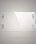 Heavy Duty H Type Fixing Clips Shelf Brackets For Wall Mounted Frameless Glass Shelves Waterproof And Heat Resistant 30 Pack