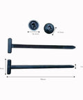 Self Locking Car Bumper Clip With Durable Nylon Buckle For Quick Fixes Universal Fit No Tools Needed Pin Lock Design
