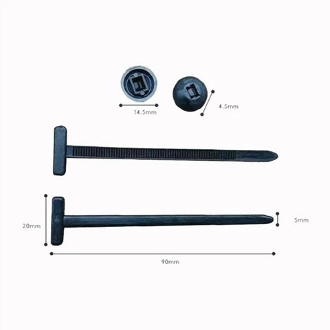 Self Locking Car Bumper Clip With Durable Nylon Buckle For Quick Fixes Universal Fit No Tools Needed Pin Lock Design