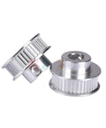 Close-up of 40 Tooth GT2 Timing Belt Pulley Set For 6mm Width Belts With 5mm Bore Aluminum 40T Pulleys For 3D Printer and CNC Machines