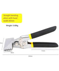 Heavy Duty Sheet Metal Bending Pliers Pro Grade Manual Seam Pliers With 80 mm Wide Straight Jaws Ergonomic Nickel Plated Steel Handle