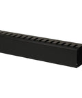 Front view of 2U Metal Rack Mount Horizontal Cable Manager for 19 inch server racks, tough steel duct raceway with included panel and screws.