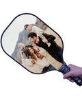Custom Graphite Pickleball Paddle Set With Comfort Grip, 2 Paddles, 4 Balls And Portable Carry Bag, White, personal photo.